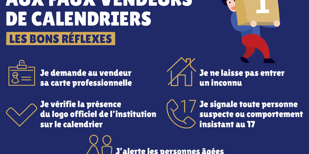 Faux vendeurs de calendriers fêtes de fin d'année – Chaource en